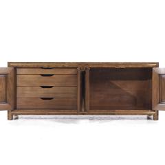 William Doezema William Doezema for Mastercraft Mid Century Burlwood and Brass Credenza - 3834222