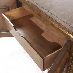 William Doezema William Doezema for Mastercraft Mid Century Burlwood and Brass Credenza - 3834225