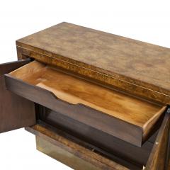 William Doezema William Doezema for Mastercraft Mid Century Burlwood and Brass Credenza - 4320410