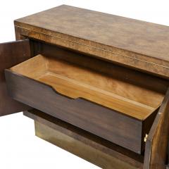 William Doezema William Doezema for Mastercraft Mid Century Burlwood and Brass Credenza - 4320411