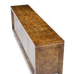 William Doezema William Doezema for Mastercraft Mid Century Burlwood and Brass Credenza - 4320413