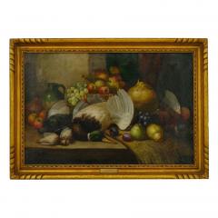 William Duffield Fruit Game Still Life Oil Painting by William Duffield British 1816 1863  - 943658