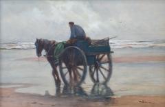 William Frederic Ritschel Katwijk Holland Cart Scene - 4221249