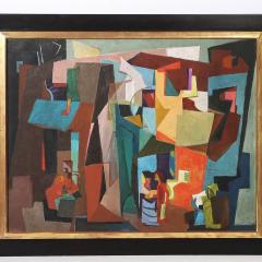 William Freed Art Deco Stage Set Oil on Canvas Painting signed William Freed - 4720265