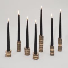 William Guillon ARMY OF ME Set of 7 one of a kind bronze candleholders by William Guillon - 2864793