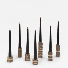 William Guillon ARMY OF ME Set of 7 one of a kind bronze candleholders by William Guillon - 2870409