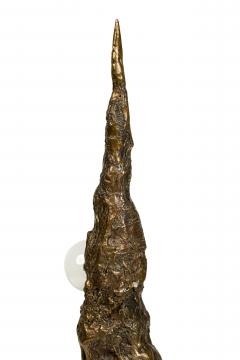 William Guillon French Contemporary Khaos Sculptural Bronze Table Lamp - 4605479