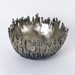 William Guillon GRAVITY BOWL S One of a kind white bronze bowl signed - 3428765