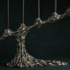 William Guillon VANITE 22 Unique white bronze candleholder hand sculpted - 2907956