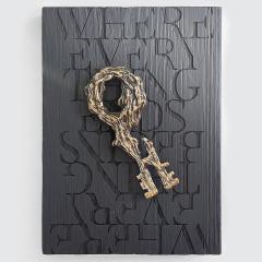 William Guillon WHERE EVERYTHING ENDS WHERE EVERYTHING BEGINS Sculptural bronze key 1 - 3428785