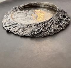 William Guillon WILLIAM GUILLON OMNIA VANITAS WHITE BRONZE SCULPTURAL DISH - 4632117