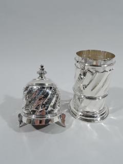 William Hamilton Gibson Large Antique English Classical Britannia Silver Sugar Caster 1893 - 3750254