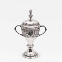 William Haseler Haseler English Sterling Silver 1933 Trophy Covered Cup for Golf Tournament - 3272822