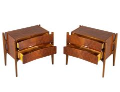 William Hinn Pair of Mid Century Modern Curved Nightstands by William Hinn Circa 1950 s - 3156731