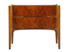 William Hinn Pair of Mid Century Modern Curved Nightstands by William Hinn Circa 1950 s - 3156735