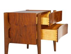 William Hinn Pair of Mid Century Modern Curved Nightstands by William Hinn Circa 1950 s - 3156736