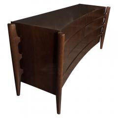 William Hinn Scandinavian Mid Century Modern Dresser in Book Matched Walnut by William Hinn - 1508164