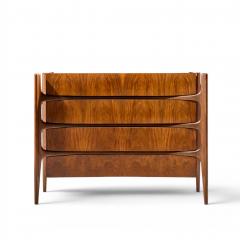 William Hinn William Hinn Mid Century Walnut Curved Front Lowboy Dresser - 4687267