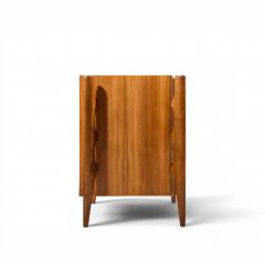 William Hinn William Hinn Mid Century Walnut Curved Front Lowboy Dresser - 4687269