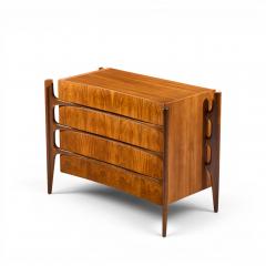 William Hinn William Hinn Mid Century Walnut Curved Front Lowboy Dresser - 4687272