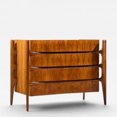 William Hinn William Hinn Mid Century Walnut Curved Front Lowboy Dresser - 4689058