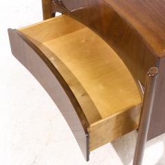 William Hinn William Hinn Mid Century Walnut Curved Front Nightstands Pair - 4156996
