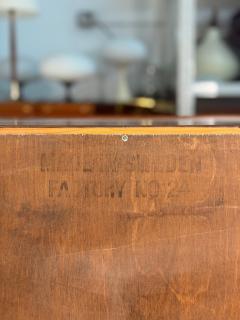 William Hinn William Hinn Sculpted Walnut 4 Drawer Dresser Made in Sweden c 1950s - 4265117
