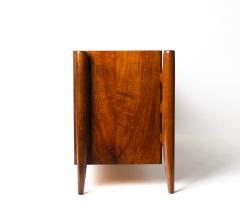 William Hinn William Hinn Sculpted Walnut 8 Drawer Dresser Made in Sweden Circa 1950s - 4611550