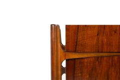 William Hinn William Hinn Sculpted Walnut 8 Drawer Dresser Made in Sweden Circa 1950s - 4611556