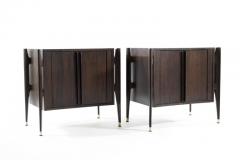 William Hinn William Hinn Sculptural Walnut End Tables - 300043