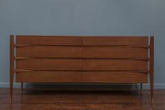 William Hinn William Hinn for Urban Furniture Sculptural Walnut Eight Drawer Dresser - 1181306