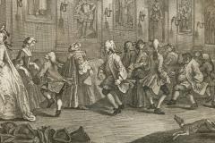 William Hogarth English Georgian Framed Print of Analysis of Beauty Plate II  - 4517269