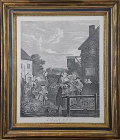 William Hogarth William Hogarths Four Times of the Day Series of Four Framed Engravings - 2788324