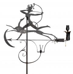 William Hunt Diederich Pair of Wrought Iron Floor Lamps By William Hunt Diederich - 4474401