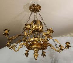 William IV Gilt Bronze Chandelier - 1318679