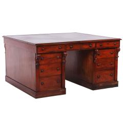 William IV Mahogany Partners Desk - 4242492