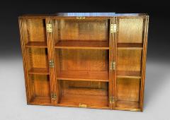 William IV Oak Folding Campaign Bookcase - 4493433