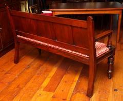 William IV Period Solid Mahogany Paneled Back Settee - 3937149