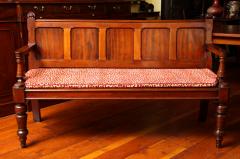 William IV Period Solid Mahogany Paneled Back Settee - 3937150