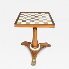 William IV Rosewood And Marble Games Table - 4219002