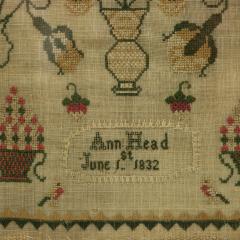 William IV Sampler 1832 by Ann Head - 2846413