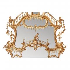 William IV period giltwood overmantle antique English mirror - 1942680