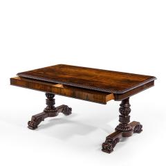 William IV rosewood partners library table by Gillows - 1397846
