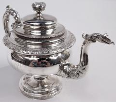 William John Thomson Large New York Classical Coin Silver Teapot by William Thomson 1833 - 3986165