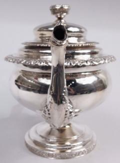 William John Thomson Large New York Classical Coin Silver Teapot by William Thomson 1833 - 3986170