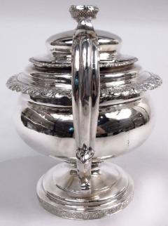 William John Thomson Large New York Classical Coin Silver Teapot by William Thomson 1833 - 3986172