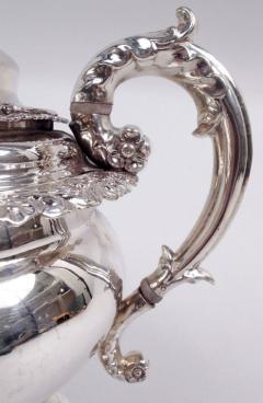 William John Thomson Large New York Classical Coin Silver Teapot by William Thomson 1833 - 3986174