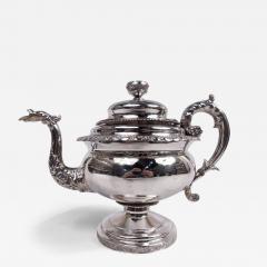 William John Thomson Large New York Classical Coin Silver Teapot by William Thomson 1833 - 3987532