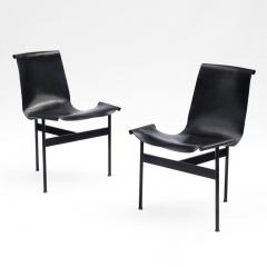 William Katavolos A Set of Six Black T Chairs for Laverne International - 611842