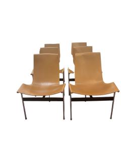 William Katavolos Set of 6 Katavolos T Chairs for Laverne Int  - 4347883